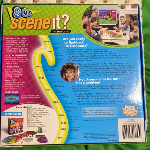 Scene It? Game 80s Version! - Picture 2 of 3